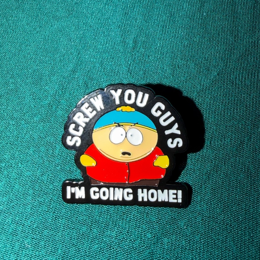South Park Eric Cartman Enamel Pin “Screw You Guys Im Going Home” Unbranded